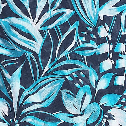 deep sea navy graphic floral