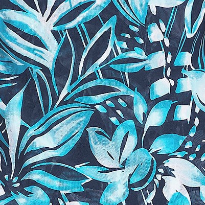 deep sea navy graphic floral