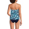 Lands' End Women's Chlorine Resistant Mesh Bandeau High Leg Fauxkini One Piece Swimsuit - 2 of 4