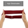 Unique Bargains Chair Sashes Bow 13.78"x5.91" Wine Red 10 Pcs - 4 of 4
