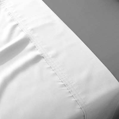Aireolux Supreme Egyptian Cotton Sateen Standard Pillowcase Set, White