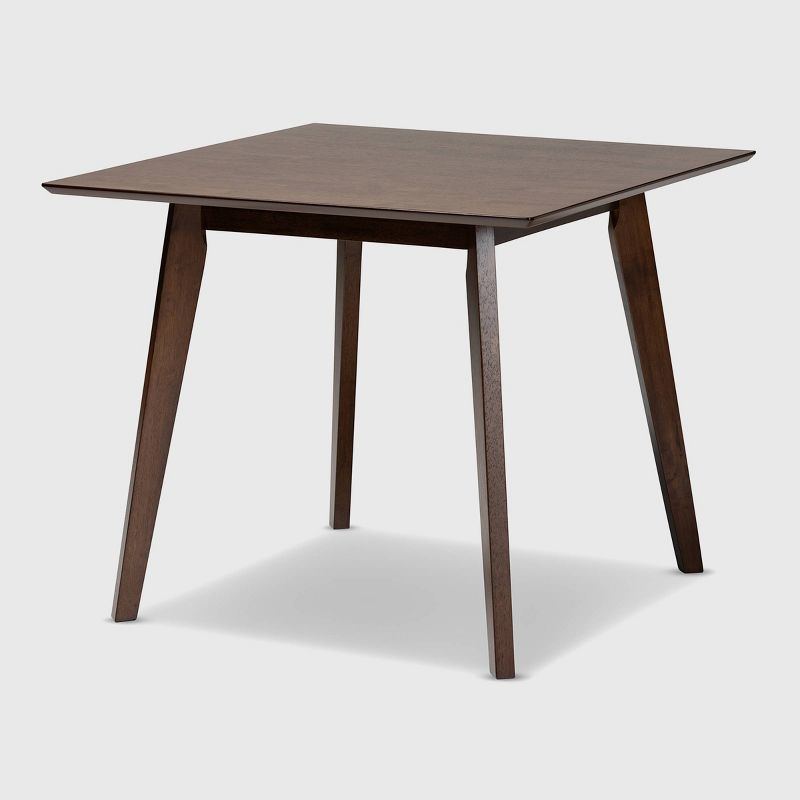 Pernille Square Wood Dining Table Walnut - Baxton Studio, 1 of 8