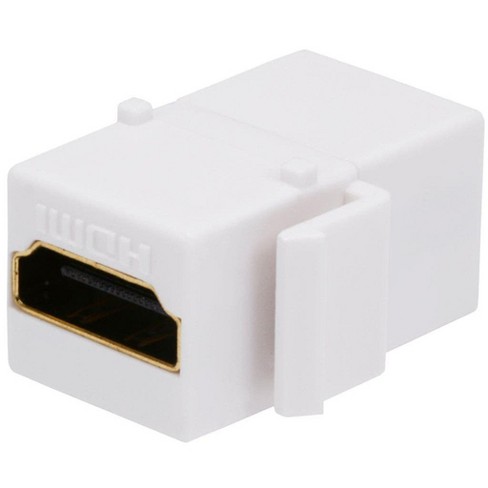 HDMI Keystone Jack MOERISICAL 5 Pack HDMI Keystone Insert Female to Female Coupler Adapter White