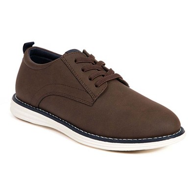 Deer Stags Boys' Dapper Jr. Dress Casual Oxford - Brown/Navy - 2 Little Kid Medium