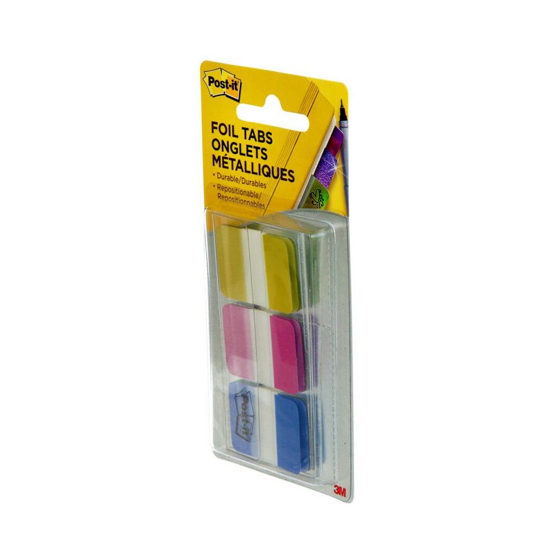 Post-it 36ct Foil Tabs - Iridescent Colors, 4 of 14