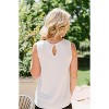 Women's Eyelash Lace Tank - APRICOT - 3 of 4