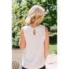 Women's Eyelash Lace Tank - APRICOT - image 3 of 4