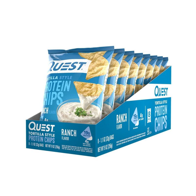 Quest Nutrition Tortilla Style Protein Chips - Ranch, 1 of 14