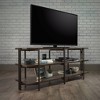 North Avenue TV Stand for TVs up to 54" Smoked Brown - Sauder: Durable Metal Frame, Open Shelving - 2 of 4