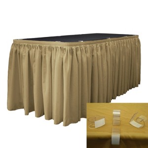 Slickblue Polyester Poplin Table Skirt with L-Clips - 1 of 1