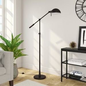 Hudson and Canal Height Adjustable/Tilting Floor Lamp with Metal Shade - 1 of 4