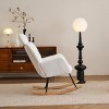 Accent Chairs Living Room,Accent Chairs With Arms,High Backrest And Pillows,Rocking Chair For Nursery,Rocking Chair Glider-Maison Boucle‎ - 3 of 4