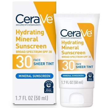 CeraVe Hydrating Mineral Tinted Face Sunscreen Lotion - SPF 30 - 1.7 fl oz