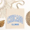 City Creek Prints Chicago Illinois Canvas Tote Bag - 15x16 - Natural - 2 of 2