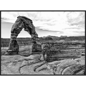 42" x 32" Desert Arches I by Jenna Guthrie Framed Canvas Wall Art Print - Amanti Art: Modern Lithograph Decor - 1 of 4