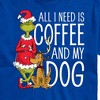 Men's - Dr. Seuss - The Grinch and Max All I Need Is Coffee and My Dog Short Sleeve Graphic T-Shirt - 2 of 4