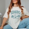 Simply Sage Market Women's Idaho Forest Scene Short Sleeve Garment Dyed Tee - 2 of 4