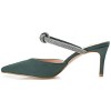 Journee Womens Lunna Mules Mid Stiletto Pointed Toe Pumps - 2 of 4