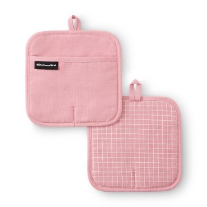KITCHENAID Gourmet Series Gridlines Pot Holders 2-Pack Set - 1 of 4