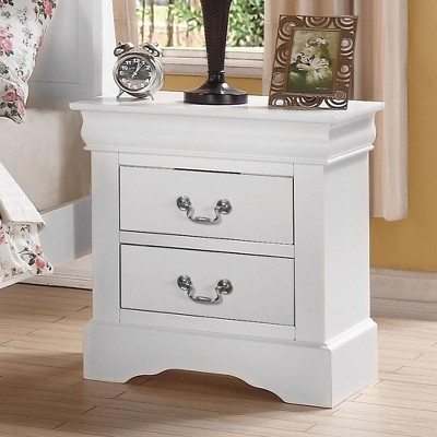 NicBex Nightstand with 2 Drawers,Modern Side Table with Storage Space and Wood Frame,Bedside Table for Bedroom,Living Room