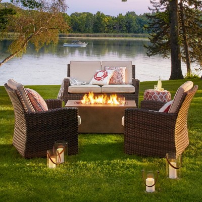 Fire Pit Sets Target, Outdoor Patio Furniture With Gas Fire Pit
