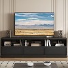 70" TV Stand for TVs up to 85", Mid Century Modern Entertainment Center with Drawer, Open Shelves & Cable Management - 3 of 4