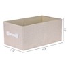 Unique Bargains Fabric Collapsible Storage Bins with Handles - 4 of 4