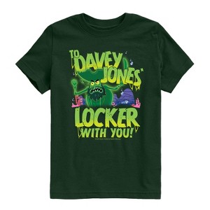 Boys' - Spongebob Squarepants - Spongebob: The Search For Squarepants To Davey Jones Locker Short Sleeve Graphic T-Shirt - 1 of 4