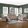 Velvet Manual Recliner Loveseat with Pillow-Top Arms & Cushion Back - 2 of 4