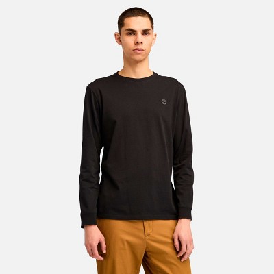 Timberland Men's Oyster River Chest Logo Long-Sleeve T-Shirt