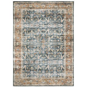 Oriental Weavers Charleston CHA06 Blue / Rust Indoor Area Rug - 5' x 7' - 1 of 4