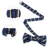 INSPIRE CHIC Men's Self-tied Pre-tied Bowtie Pocket Square Tie Sets - 3 of 4