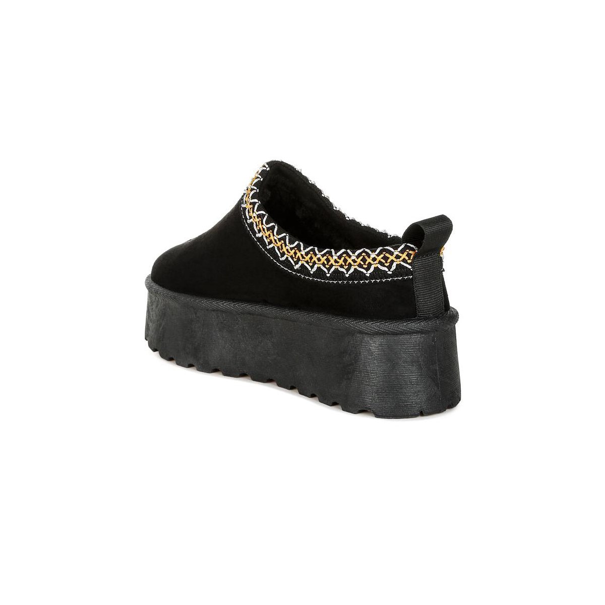 Обувь London Rag Womens Jesters Embroidered Platform Classic Slip-On 8 — фото 3