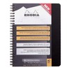 Rhodia Rhodiactive Meeting paper Book 90g paper - Lined 80 sheets - 6 1/2 x 8 1/4 - Black cover - 2 of 4