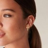 Gold Ear Cuff Dainty Huggie Earrings for Women Trendy Small Hoops Simple and Stylish - 4 of 4