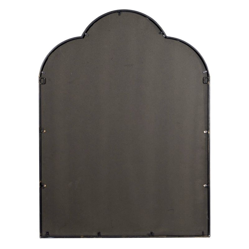 Metal Window Pane Inspired Wall Mirror with Arched Tops and Studs Black - Olivia &#38; May, 4 of 20