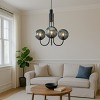 ALOADECOR Modern Glam Glass Globe Bubble Chandelier Sputnik  Hand Blown Glass Pendant Light For Living Room - 2 of 4