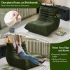 41.4'' Sofa Lazy Sofa Bean Bag Chair Floor Sofa For Living Room Bedroom, Green - 3 of 4