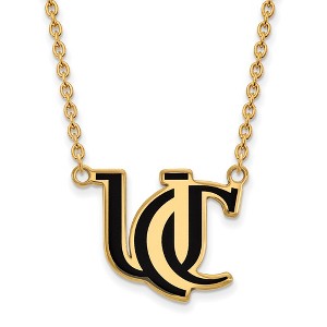 Black Bow Jewelry 14k Yellow Gold Plated Sterling Silver Cincinnati Bearcats NCAA Necklace 18 Inch - 1 of 4