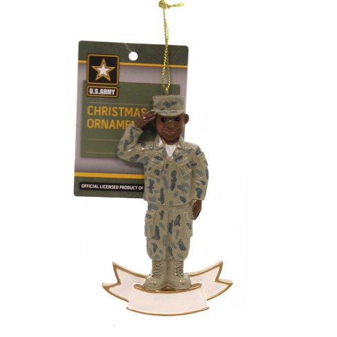 KURT ADLER 4.25 In Black Army Ornament Official U.S. Army Tree Ornaments - image 1 of 2