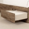 Arlen Mates Kids' Bed with 3 Drawers Weathered Oak - South Shore: Twin Platform Frame, Kids Bedroom Furniture - image 2 of 4