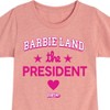 Girls' - Barbie - Barbie Land Palm Trees Fitted Short Sleeve Graphic T-Shirt - 2 of 4