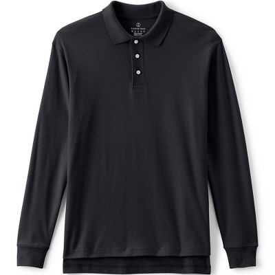 Lands' End School Uniform Men's Long Sleeve Interlock Polo Shirt : Target