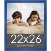 PosterPalooza | Classic Modern Blue Picture Frame - UV Acrylic, Foam Board Backing, Hanging Hardware - 2 of 4