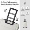 MAYEERTY Luggage Sets ABS Hardshell 3pcs Luggage Sets, Lightweight Durable Suitcase Sets Spinner Wheels Suitcase 20''24''28''?(White) - 3 of 4