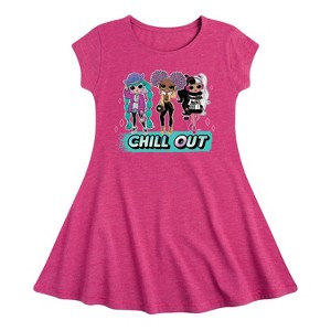 Girls' - LOL Surprise! - Winter Dolls Fit & Flair Cap Sleeve Dress - 1 of 3
