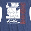 Girls' - Avatar: The Last Airbender - Katara and Aang Grid Fit & Flair Cap Sleeve Dress - 2 of 4