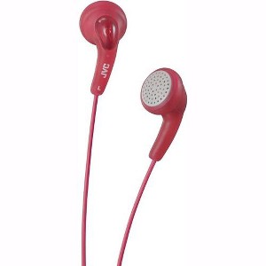 JVC America - JVC HA-F140-RN RASPBERRY RED GUMY HEADPHONE - 1 of 1