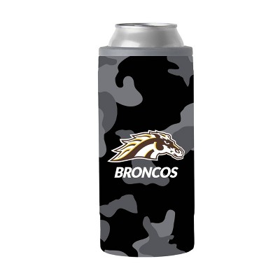 NCAA Western Michigan Broncos 12oz Black Camo Slim Can Cooler