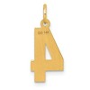 Black Bow Jewelry 14K Yellow Gold, Varsity Collection, Medium D/C Pendant Number 4 - 3 of 4